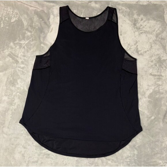 NWOT New Lululemon Sculpt Tank Top II Mesh Black Running Size 12 Athletic - Picture 1 of 8